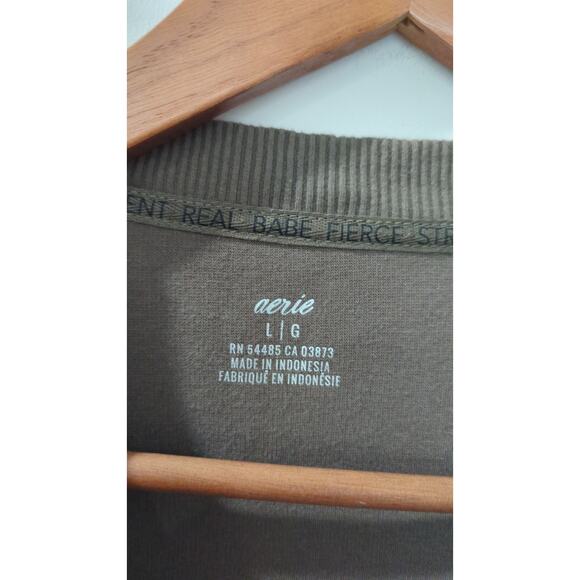 Aerie Cozy Fleece Super Soft Crewneck Sweatshirt - Picture 3 of 5